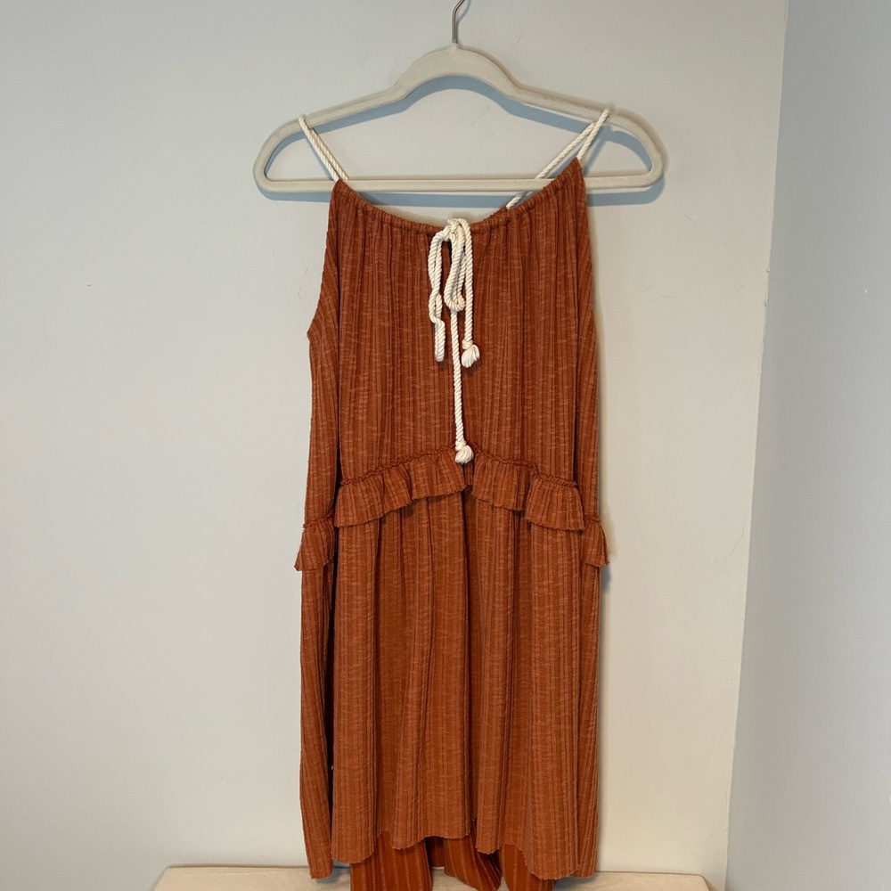 ILLA ILLA Rust Orange Mini Dress